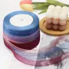 Cinta de Gasa de Nieve de 2 cm Rosa Material para Manualidades Lazo Accesorio para el Cabello Cinta para Empaquetar Sombreros Venta al por Mayor Hecho a Mano
