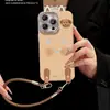 Lanyard de Muñeco Cachorro Adecuado para Funda de Teléfono Móvil Apple 17Promax Iphone15 Lindo 16 Hilo de Pluma Película para Lente 14