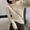 Nova Camiseta Básica Redonda Outono 2026, Respirável e Fashion, Cor Sólida, Manga Longa, Tamanho Grande para Jovens Mulheres
