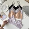 Seda y Satén Brillo Aceite Ultra Delgados Frescos de Verano Forma de U Espalda Hermosa Íntimos Multiusos para Mujeres con Senos Grandes y Sujetador Pequeño sin Costuras