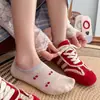 Calcetines Invisibles Bajos de Gato de Dibujos Animados Lindos para Mujer, Calcetines de Algodón Finos Antideslizantes Estilo Ins de Verano