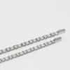 Moda Transfronteriza Versátil Nuevo Simple Circonita Pulsera Tenis Tendencia Accesorios Acero de Titanio Cadena Tenis Decoración