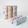Rollo de paño de cocina de poliéster verde ecológico estampado, 20 piezas, paño de microfibra para lavar platos para el hogar, trapo perezoso para limpieza, personalizable