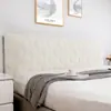 Funda de cabecero de tela completamente cubierta, funda de cabecero suave y de estilo moderno simple, funda antipolvo para cama de estilo europeo de cuero, funda protectora para cabecero de madera