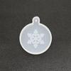 Molde de Silicone Triumfante DIY Gota de Cristal Molde de Resina Árvore de Natal Floco de Neve Molde para Pingente Chaveiro