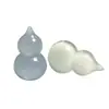 Adorno Colgante de Calabaza con Piedra Ojo de Gato, Tallado en Vidrio de Fondo Plano para Colgar en Coche DIY, Adorno para Colgar en Bolso, Decoración de Año Nuevo Accesorio Pequeño