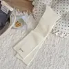 Calcetines altos de algodón para mujer, estilo coreano, con estampado de letras, simples, adelgazantes, transpirables, para primavera y otoño.