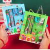Conjunto de Papelaria de Presente de Natal Caixa de Presente Prêmios de Jardim de Infância Presentes Papelaria Conjunto de 6 Peças Presentes de Natal Ano Novo Lote