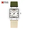 Reloj Oufani Impermeable con Números Romanos, Correa Simple de Nailon, Reloj de Cuarzo, Silencioso, Ligero, Reloj Unisex para Escuela Secundaria y Exámenes de Admisión a la Universidad