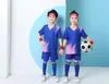 Roupa de Futebol conjunto Masculino Adulto Roupa de Treinamento de Equipe Infantil Esportiva Manga Curta Roupa de Bola Estudante do Ensino Médio Camisa de Competição FB01