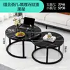 Mesa de centro, sala de estar, mesa redonda para uso doméstico, tampo de madeira, luxo leve, minimalista, moderna, novo modelo 2026, mesa de centro para sofá, mesa de varanda