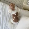 Otoño e Invierno Nuevo Abrigo Cálido de Color Sólido para Perro Mascota Teddy Bichon Yorkshire Perro Pequeño Gato Ropa Venta al por Mayor