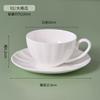 Vendas Diretas da Fábrica Estilo Ocidental Simples Xícara de Café e Pires de Porcelana Fina Grande Criativa Xícara de Chá de Cerâmica Bandeja de Chá Mais Logotipo Presente