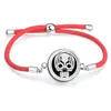 Cuerda Roja Moda Sencilla Difusor de Aceites Esenciales Aromaterapia Caja Pequeña Pulsera Redonda Accesorios de Joyería Caja de Fragancia Decoraciones