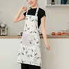 Delantal de Cocina para el Hogar Mano de Obra Delantal a Prueba de Aceite Nuevo Lindo Ropa de Trabajo para el Hogar Estilo Coreano Adulto Cocina y Catering
