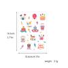 Cartão de Aniversário Feliz Transfronteiriço Ins Conjunto de Combinação DIY Infantil com Envelope Pequena Bênção Manuscrita Adesivos Criativos de Desenho Animado