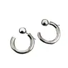 Pendientes Colgantes de Metal Aguja de Plata con Forma de C, Estilo Minimalista Único, Pendientes de Diseño de Nicho de Moda y Exquisitos