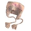 Gorro Rosa de Gato Y2K Yabi Cálido de Otoño e Invierno para Mujer, Gorro de Lana Tejida con Acabado de Alta Gama y Protección para las Orejas