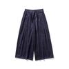 Novedad Otoño e Invierno 2025 Talla Grande Estilo Japonés Estilo Hong Kong Retro Pantalones de Pana Rectos de Pierna Ancha Pantalones Cortos para Hombre Estilo Chino