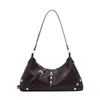 Comercio Exterior Elegante Bolso de Hombro Único para Viajes Cotidianos Sentido del Diseño Moderno Versátil Bolso de Axila Retro Simple Casual Bolso de Mano Bolso Cruzado