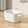 Caixa Organizadora de Cosméticos Japoneses Desktop Roupas Guarda-roupa Plástico Caixas de Armazenamento de Diversos Casa Cozinha Armário Cesta de Armazenamento