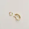 Ear Cuff de Metal Trenzado Retro Estilo Francés para Mujer, Versátil Versión Coreana Nicho Temperamento Minimalista Pendientes sin Perforación