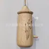Decoración colgante de nido de pájaro Casa para colibrí Jardín exterior Patio Adorno colgante de madera Artesanía Nido de pájaro Jaula para pájaros Exterior