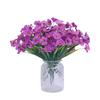Transfronterizo 5 Flor de Hierba de Primavera Hierba Acuática Flor de Tela Serigrafiada Violeta Flor Artificial Boda Hotel Exterior Decorativo Flor Falsa