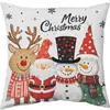 Funda de almohada navideña de Amazon Rojo Anciano Reno Cojín Estilo ins Cojín Árbol de Navidad Juego de Cuatro Piezas