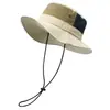 Sombrero de pescador unisex sombrero de sol de verano sombrero de playa sombrero de pescador plegable para ocio viajes deportes senderismo