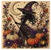 Pintura de Diamantes Transfronteriza Más Vendida Calabaza de Halloween Pintura de Diamantes Adornos de Navidad Pintura de Diamantes DIY Kit de Pintura de Diamantes