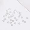 Espaciador de copo de nieve de 4 mm con cuentas de toro chapadas en oro de 18 quilates, espaciador para collar y pulsera de oro de 14 quilates, accesorios de joyería DIY