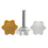 Tornillos con Mango de Flor de Ciruelo Amarillo y Blanco, Tornillos de Plástico con Cabeza Hexagonal en Forma de Estrella, Apretables a Mano, Mangos de Plástico M4M5M6M10