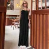 Ropa de Mujer Transfronteriza Europea y Americana Verano 2026 Nueva Moda Estilo Vacacional Color Sólido Cuello Halter Espalda Descubierta con Lazo Vestido Venta al por Mayor