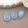 Colgante de Vidrio Mediano con Agujeros para Horquillas Hechas a Mano DIY, Accesorios para el Cabello de Estilo Antiguo y Componentes de Joyería