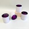 El logotipo de Hongyu se puede personalizar con aerosol externo y revestimiento interno para velas de aromaterapia de vidrio.