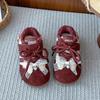Zapatos de Entrenamiento Moral para Niñas 2025 Otoño Nuevos Zapatos para Niños Zapatos Deportivos Forrados de Felpa Estilo Ballet para Bebé Casual Zapatos Forrest Gump
