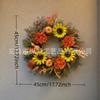 Zonghong 2025 Transfronterizo Nuevo Otoño Corona Festival de la Cosecha Granja Calabaza Girasol Hoja de Arce Colgante de Puerta