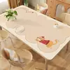 Mantel de Mesa de Comedor de Dibujos Animados con un Toque de Lujo Ligero y de Gama Alta, Impermeable, Resistente al Aceite, Lavable, Resistente al Calor, Resistente a Altas Temperaturas