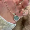 Kaiye Explosivo Buda Maitreya Collar Masculino Femenino Diamante Cadena de Clavícula de Alta Gama 2025 Lujo Ligero Nicho Colgante de Alta Gama