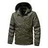 Jaqueta Fina de Primavera e Outono Transfronteiriça para Homens, Corta-vento com Capuz de Marca Trendy de Camada Única, Jaqueta Masculina Americana Respirável para Exterior Estilo Street