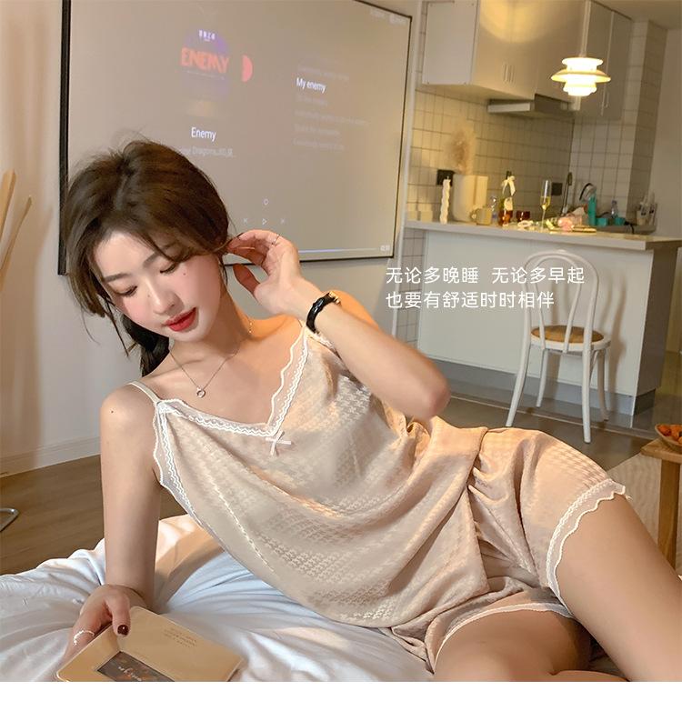 3065千鸟格吊带套装_21