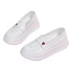 Zapatos de Enfermera de Suela Gruesa para Mujer con Sensación de Caminar sobre las Nubes, Nuevo Modelo Primavera 2026, Suela Suave, Transpirables, Cómodos para los Pies, Especializados para Profesionales Médicos, Zapatos Blancos