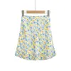 Ay776-26 Verano Estilo Coreano Retro Pintura al Óleo Relieve Tridimensional Estampado Falda de Cola de Pez Línea A Falda Corta