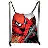 Nueva Bolsa de Almacenamiento Cruzada de Poliéster con Cordón de Marvel Spider-Man Mochila con Cordón de Gran Capacidad Fabricante Venta al por Mayor