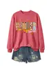 Jardín de infantes Amazon eBay moda europea versátil mujer retro otoño e invierno nueva sudadera