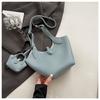 Bolsa Cesta de Verduras Portátil Primavera y Verano 2025 Nueva Moda Linda para Niñas Bolso Bucket Nicho Simple Casual Bandolera