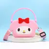 Nueva Linda Mochila Kuromi Billetera de Monedas de Silicona Perro de Orejas Grandes Bolso Cruzado Infantil Bolso de Hombro Princesa de Dibujos Animados