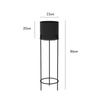 Juego redondo doble de lujo ligero, soporte para flores de dos niveles, soporte para flores de lujo ligero nórdico, soporte para flores de suelo para balcón, interior, maceta de rábano verde para sala de estar