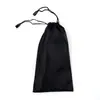 Bolsa de Tecido para Óculos com Cordão Preto Bolsa Macia Portátil à Prova de Poeira Bolsa para Joias Bolsa para Óculos de Sol Bolsa para Óculos de Sol